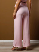 Vendedor IndicadoConjunto feminino de alfaiataria blusa manga curta com calça reta ótimo para usar no trabalho dia a dia casual premium acabamento pespontado