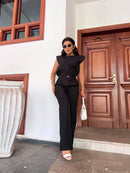 Conjunto Tecido Luis Twill Azul Cadete – VIVIANE