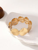 1 Pulseira Elástica Fashion Dourada