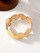 1 Pulseira Elástica Fashion Dourada