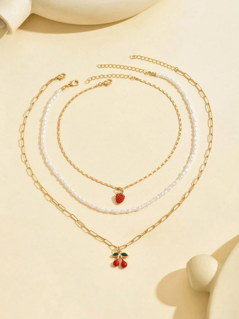 2 Peças/Conjunto Colar Gargantilha Elegante de Verão com Pérolas Falsas, Colar Pendente Irregular de Estrela do Mar de Liga Estilizada com Pérolas Falsas, Joia Feminina para Uso Diário, Viagem, Festival de Música, Festa