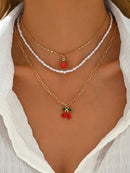 2 Peças/Conjunto Colar Gargantilha Elegante de Verão com Pérolas Falsas, Colar Pendente Irregular de Estrela do Mar de Liga Estilizada com Pérolas Falsas, Joia Feminina para Uso Diário, Viagem, Festival de Música, Festa