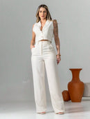 Conjunto Colete e Calça Pantalona – VIVIANE