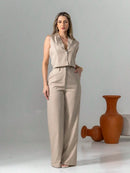Conjunto Colete e Calça Pantalona – VIVIANE