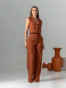 Conjunto Colete e Calça Pantalona – VIVIANE