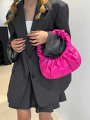 Vendedor IndicadoBolsa de Nuvem Plissada PU Bolsa De Ombro Para Mulheres Nova Moda