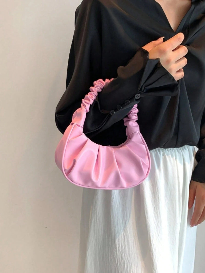 Vendedor IndicadoBolsa de Nuvem Plissada PU Bolsa De Ombro Para Mulheres Nova Moda