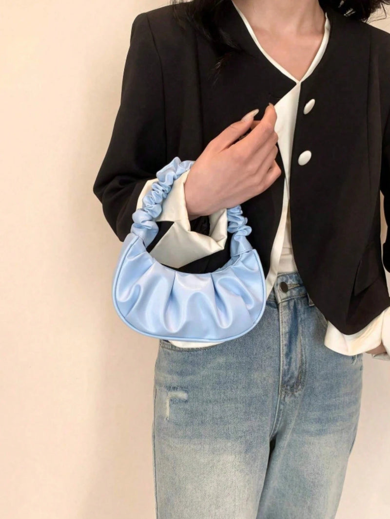 Vendedor IndicadoBolsa de Nuvem Plissada PU Bolsa De Ombro Para Mulheres Nova Moda