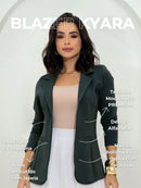 Blazer Alfaiataria Social Feminino Elegante Atemporal Sobretudo Acinturado