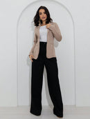 Blazer Alfaiataria Social Feminino Elegante Atemporal Sobretudo Acinturado