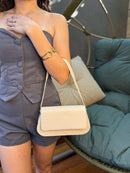 Bolsa Feminina Baguete Versátil – BEGE