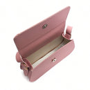 Vendedor IndicadoBolsas Feminina 2 Fivela Delicada Versátil Alça De Ombro Modelo Baguete