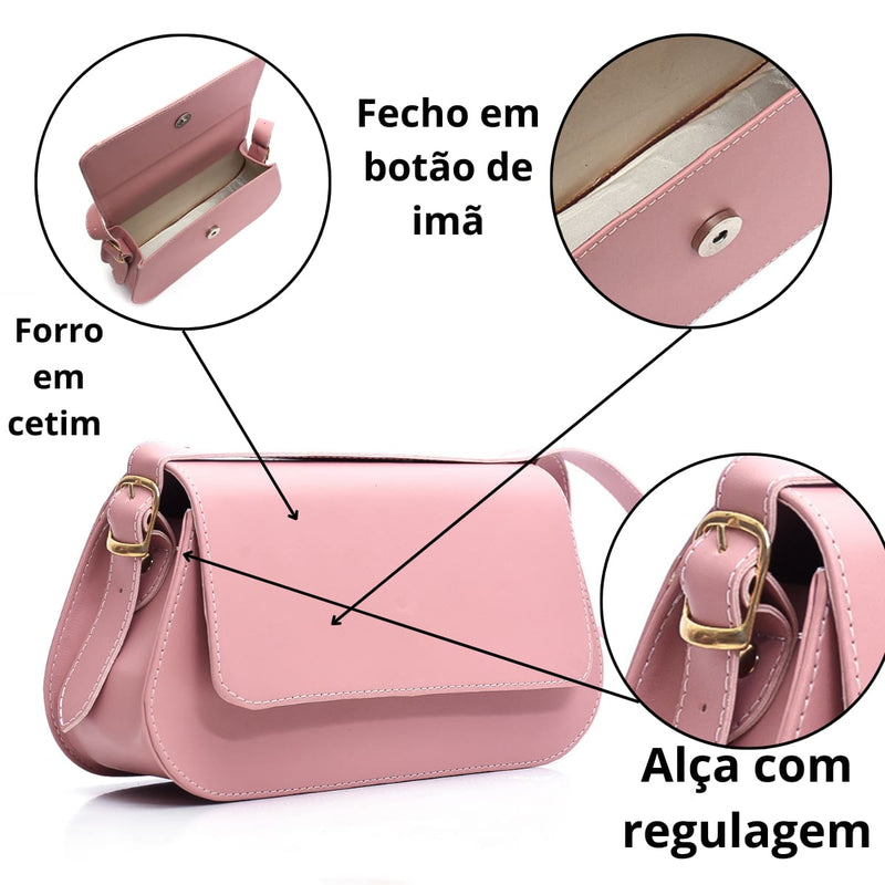Vendedor IndicadoBolsas Feminina 2 Fivela Delicada Versátil Alça De Ombro Modelo Baguete