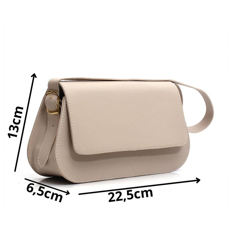 Vendedor IndicadoBolsas Feminina 2 Fivela Delicada Versátil Alça De Ombro Modelo Baguete