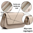 Vendedor IndicadoBolsas Feminina 2 Fivela Delicada Versátil Alça De Ombro Modelo Baguete