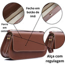 Vendedor IndicadoBolsas Feminina 2 Fivela Delicada Versátil Alça De Ombro Modelo Baguete