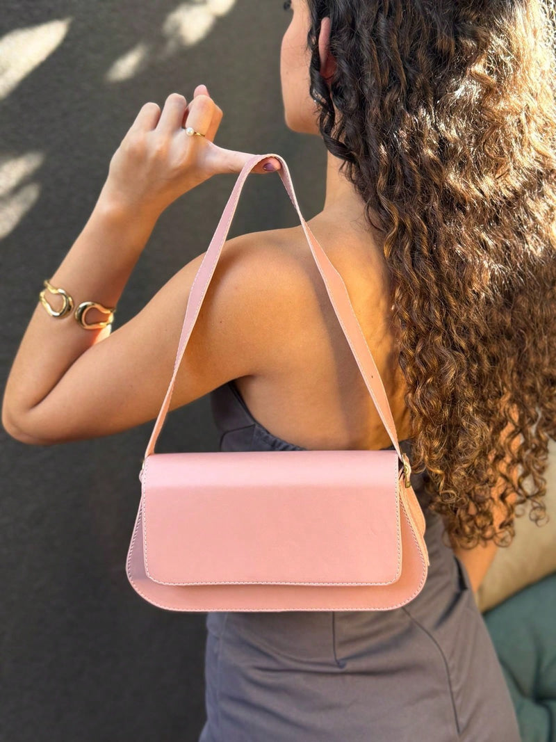 Bolsa Feminina Baguete Versátil – BEGE