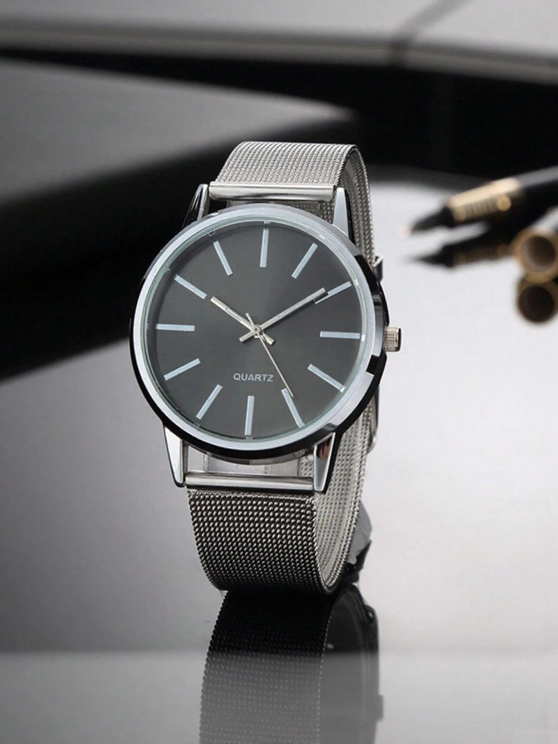 1 Peça Relógio de Pulso Feminino de Luxo, Moderno e Simples, Grande Mostrador de Barra Escala, Relógio de Quartzo para Mulheres, Presente, Relogio Masculino, Opção Ideal para Presentes (Apenas o Relógio de Pulso)