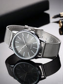 1 Peça Relógio de Pulso Feminino de Luxo, Moderno e Simples, Grande Mostrador de Barra Escala, Relógio de Quartzo para Mulheres, Presente, Relogio Masculino, Opção Ideal para Presentes (Apenas o Relógio de Pulso)