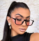 Óculos de sol de proteção solar de meia armação e feixe duplo para homens e mulheres