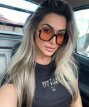 Óculos de sol de proteção solar de meia armação e feixe duplo para homens e mulheres