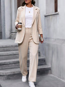 Vendedor IndicadoZalla Conjunto blazer de manga 3/4 e calça pantalona cintura alta modelo social e elegante