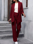 Vendedor IndicadoZalla Conjunto blazer de manga 3/4 e calça pantalona cintura alta modelo social e elegante