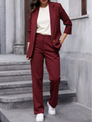 Vendedor IndicadoZalla Conjunto blazer de manga 3/4 e calça pantalona cintura alta modelo social e elegante