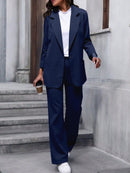 Vendedor IndicadoZalla Conjunto blazer de manga 3/4 e calça pantalona cintura alta modelo social e elegante