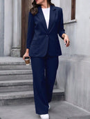 Vendedor IndicadoZalla Conjunto blazer de manga 3/4 e calça pantalona cintura alta modelo social e elegante