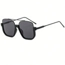 Óculos de sol de proteção solar de meia armação e feixe duplo para homens e mulheres