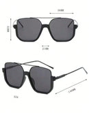 Óculos de sol de proteção solar de meia armação e feixe duplo para homens e mulheres