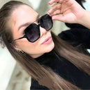 Óculos de sol de proteção solar de meia armação e feixe duplo para homens e mulheres