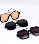 Óculos de sol de proteção solar de meia armação e feixe duplo para homens e mulheres