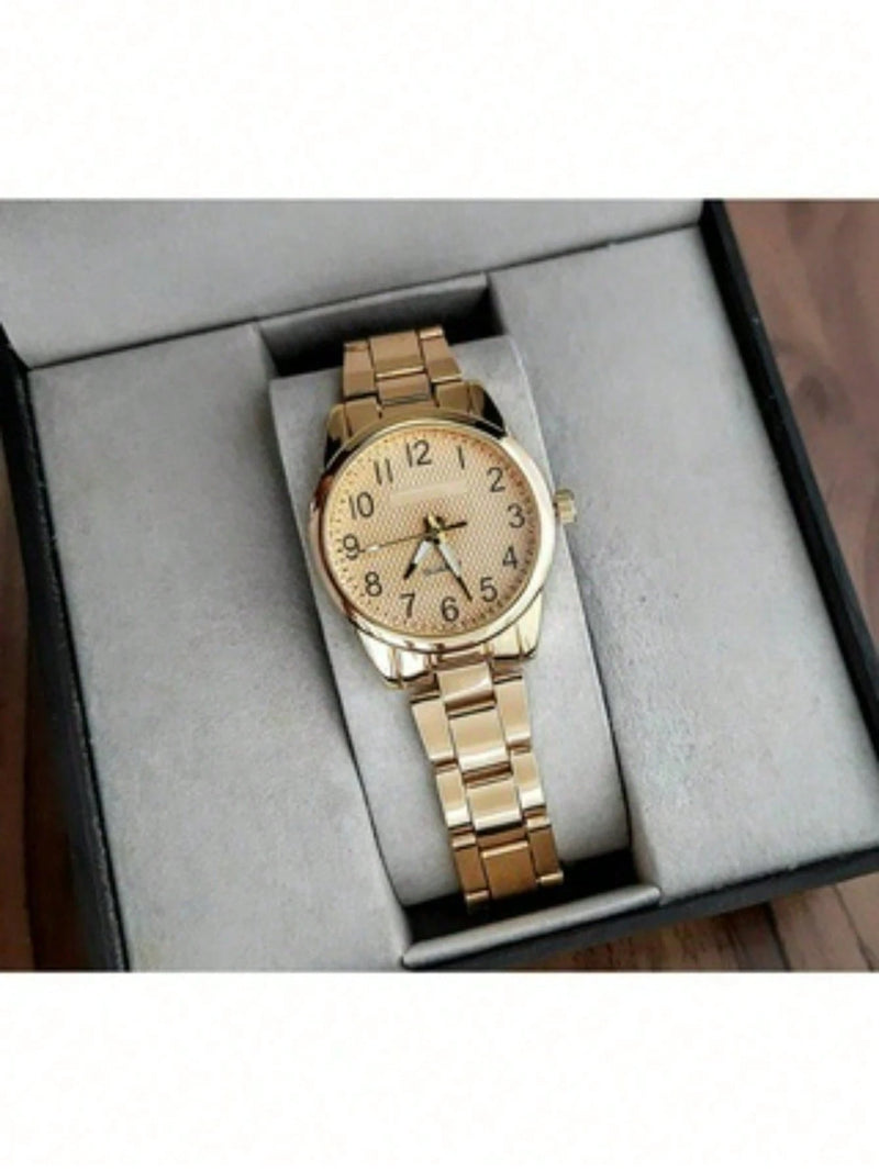 Vendedor Indicado
Relógio Feminino Quartzo Dourado Banhado a Ouro 18k Original a Prova d'água
