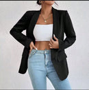 Vendedor Indicado
Blazer Social Alfaiataria Feminino Sobretudo Manga longa Elegante