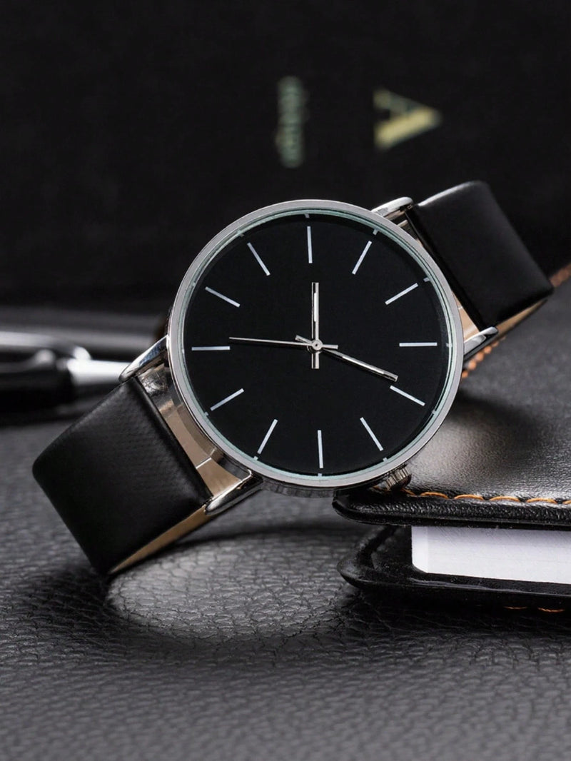 1 Peça Relógio de Pulso Feminino de Luxo, Moderno e Simples, Grande Mostrador de Barra Escala, Relógio de Quartzo para Mulheres, Presente, Relogio Masculino, Opção Ideal para Presentes (Apenas o Relógio de Pulso)