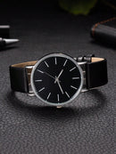 1 Peça Relógio de Pulso Feminino de Luxo, Moderno e Simples, Grande Mostrador de Barra Escala, Relógio de Quartzo para Mulheres, Presente, Relogio Masculino, Opção Ideal para Presentes (Apenas o Relógio de Pulso)