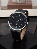 1 Peça Relógio de Pulso Feminino de Luxo, Moderno e Simples, Grande Mostrador de Barra Escala, Relógio de Quartzo para Mulheres, Presente, Relogio Masculino, Opção Ideal para Presentes (Apenas o Relógio de Pulso)