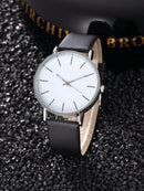 1 Peça Relógio de Pulso Feminino de Luxo, Moderno e Simples, Grande Mostrador de Barra Escala, Relógio de Quartzo para Mulheres, Presente, Relogio Masculino, Opção Ideal para Presentes (Apenas o Relógio de Pulso)