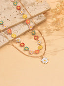 2 Peças/Conjunto Colar Gargantilha Elegante de Verão com Pérolas Falsas, Colar Pendente Irregular de Estrela do Mar de Liga Estilizada com Pérolas Falsas, Joia Feminina para Uso Diário, Viagem, Festival de Música, Festa