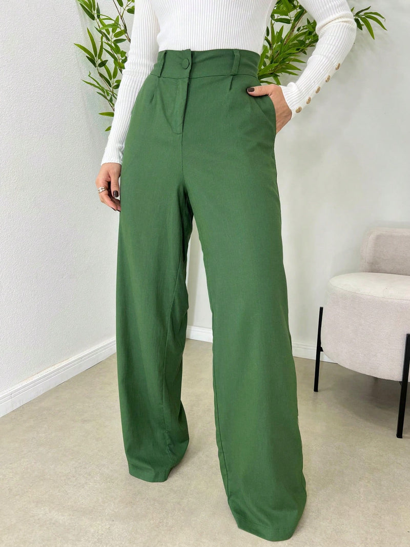 Calça Pantalona Linho Feminina – ISADORA
