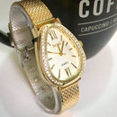 Relógio de Pulso Feminino Pulseira Elástica e plástico. Analógico Prata Rosas de ouro