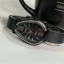 Relógio de Pulso Feminino Pulseira Elástica e plástico. Analógico Prata Rosas de ouro