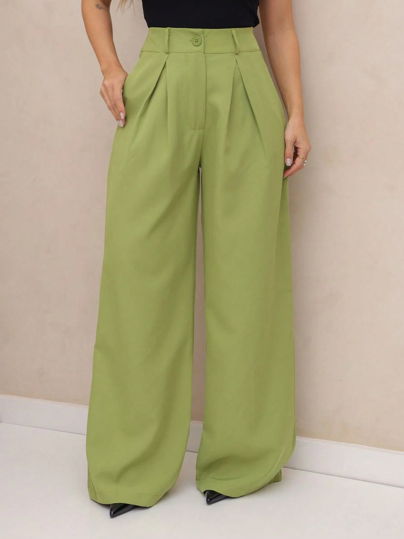Calça Pantalona Alfaiataria Social – VALENTINA