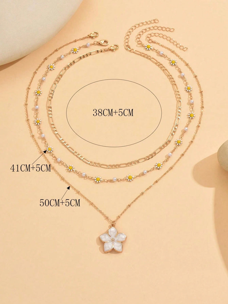 2 Peças/Conjunto Colar Gargantilha Elegante de Verão com Pérolas Falsas, Colar Pendente Irregular de Estrela do Mar de Liga Estilizada com Pérolas Falsas, Joia Feminina para Uso Diário, Viagem, Festival de Música, Festa