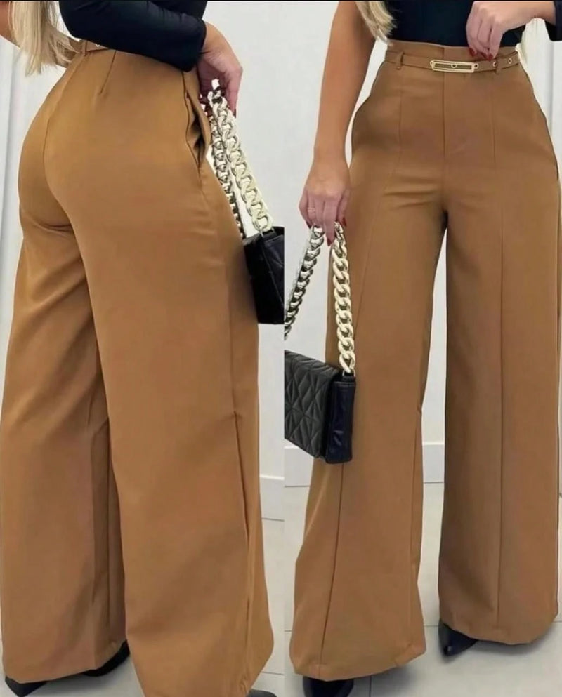 Calça Pantalona Alfaiataria com Cinto – ELISA