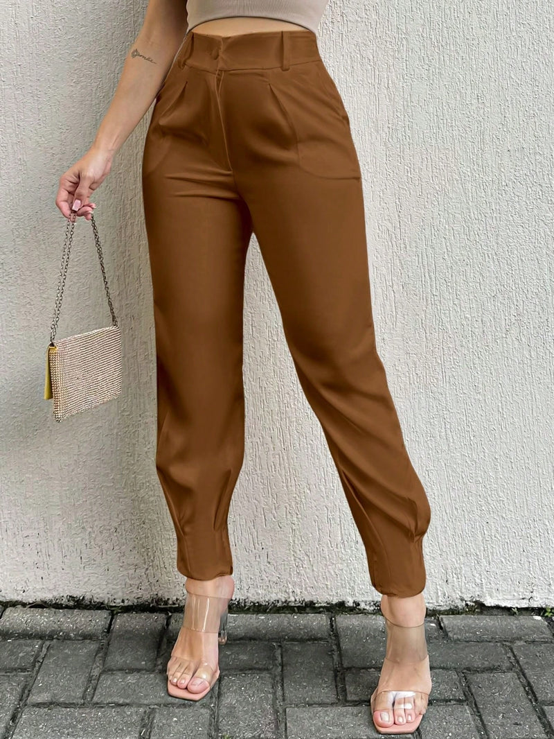 Calça Cenoura Jogger Bege – LÍVIA