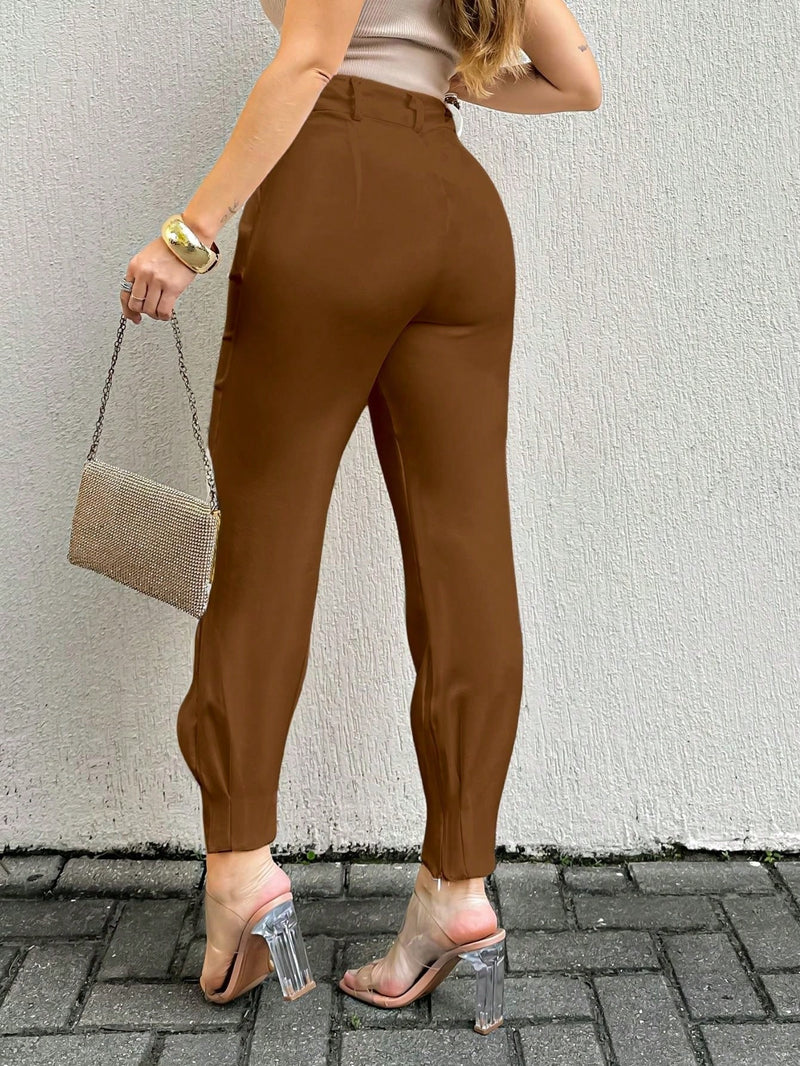 Vendedor Indicado
Emili LLANA MODA Calça Cenoura Jogger Alfaiataria Feminina Barra Com Zíper