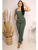 onjunto Cropped e Calça Verde Militar – ESMERALDA